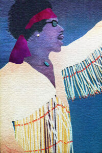 Fine Art Jimi Hendrix Rock Star Canvas Acrylic Painting Tom Owen